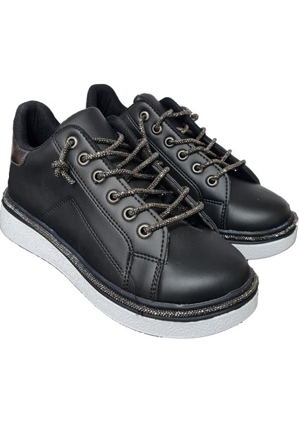 Bağcık Taşlı Kalın Taban Taşlı Sneaker Ayakkabı 702169-Z modelleri