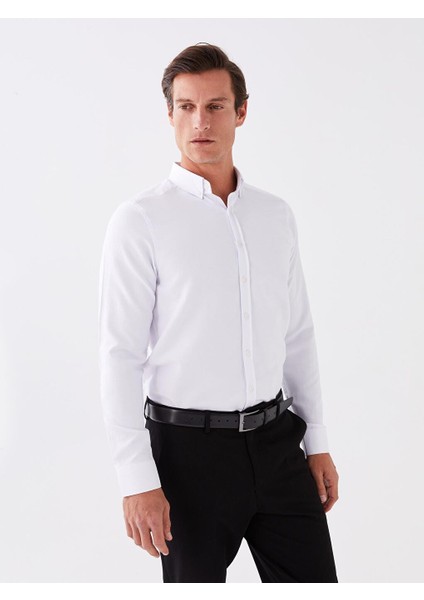 Slim Fit Uzun Kollu Oxford Erkek Gömlek fiyatları