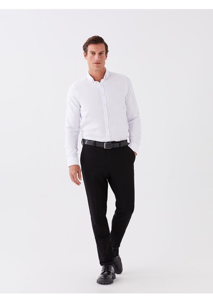 Slim Fit Uzun Kollu Oxford Erkek Gömlek modelleri