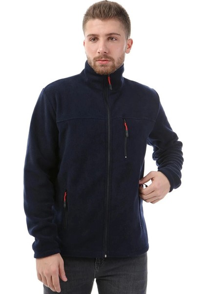 Lacivert Tam Fermuarlı 3 Cepli Kışlık Polar modelleri