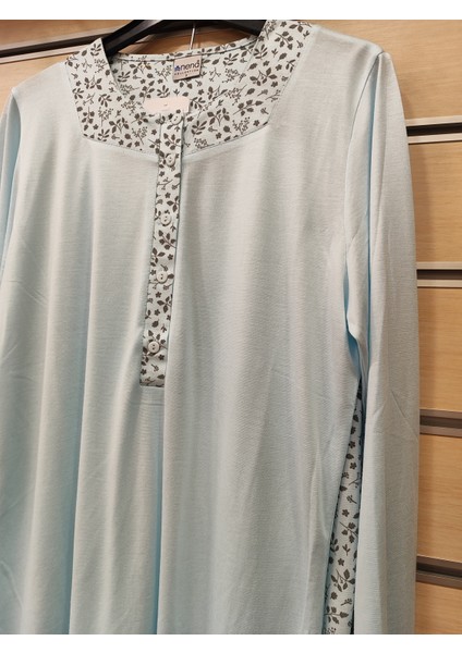 Pamuk Dört Mevsim Giyilebilir Uzun Kol Kadın Pijama Takım 14717 fiyatları