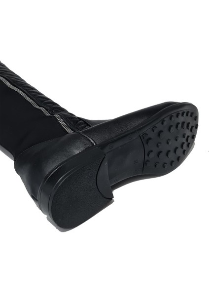 Arkası Likralı Önü Baklava Desenli Kadın Çizme 627514-Z indirimleri