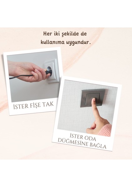 Kumlamalı Dekoratif Lavabo Banyo Aynası LED Işıklı Ay ve Yıldız Desenli Ayna