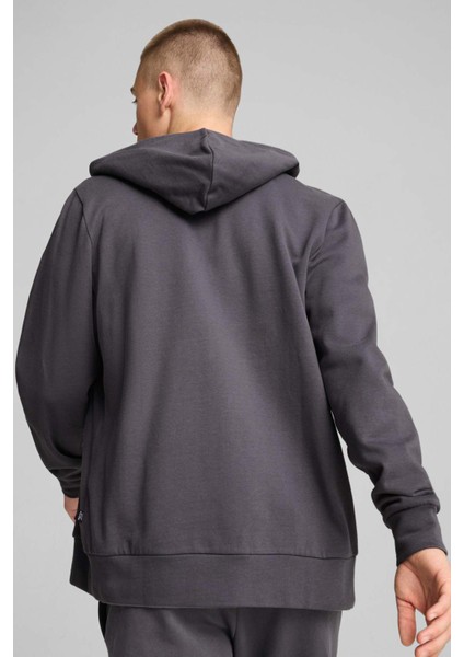 Better Essentıals Full-Zi Grı Erkek Sweatshirt