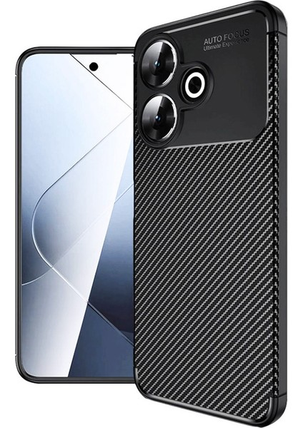 Xiaomi Redmi 13 4g Kılıf Focus Carbon Silikon Kapak