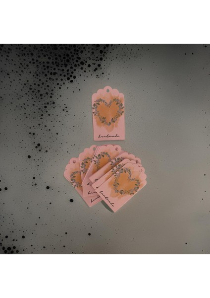 Unutma Beni Çiçeği Desen Baskılı Kolye Küpe Hediye Paket Sallantı Kartı 4,5cmx7,5cm-25 Adet