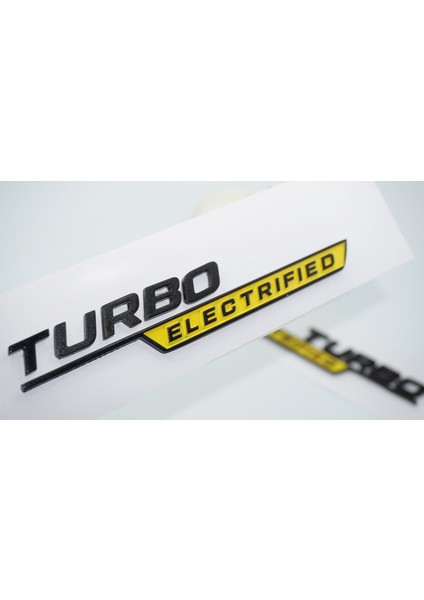 Benz Turbo Electrified Çamurluk Yanı Sarı Logo Amblem