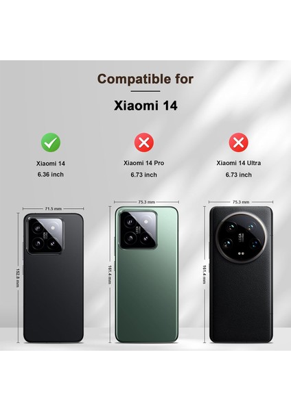 Xiaomi 14 Kılıf 360 Şeffaf Ön Arka Korumalı Şeffaf Silikon