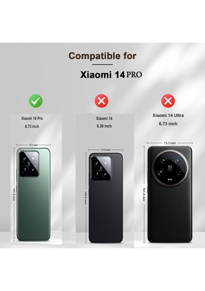 Xiaomi 14 Pro Kılıf 360 Şeffaf Ön Arka Korumalı Şeffaf Silikon