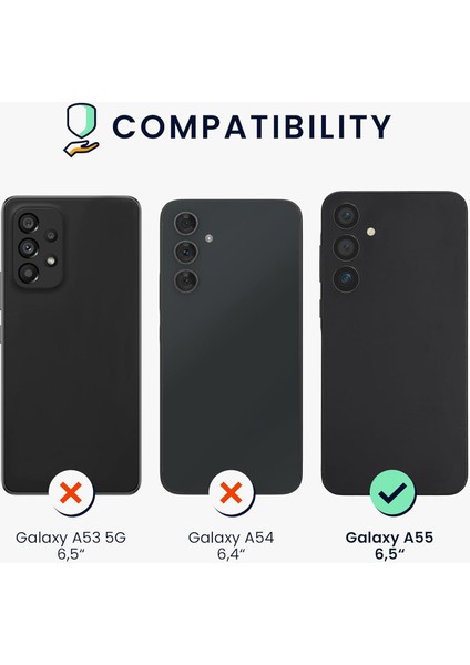 Samsung Galaxy A55 Kılıf 360 Şeffaf Ön Arka Korumalı Şeffaf Silikon modelleri