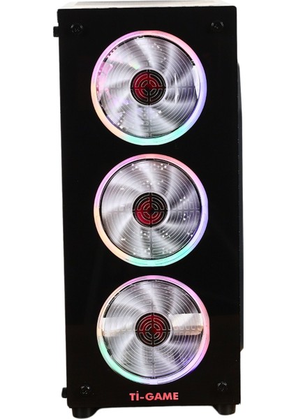 Grims 4 Rgb Fan Black Mesh Gamıng Kasa Power Yok