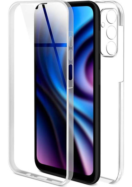 Samsung Galaxy A24 Kılıf 360 Şeffaf Ön Arka Korumalı Şeffaf Silikon