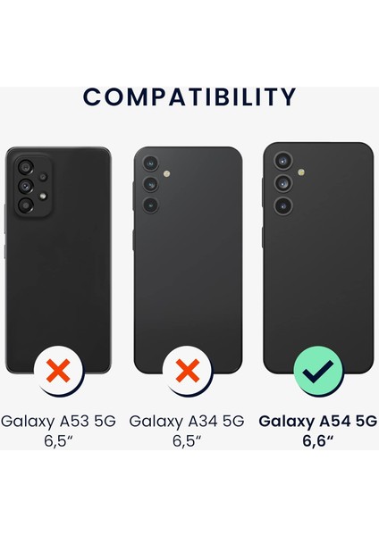 Samsung Galaxy A54 Kılıf 360 Şeffaf Ön Arka Korumalı Şeffaf Silikon