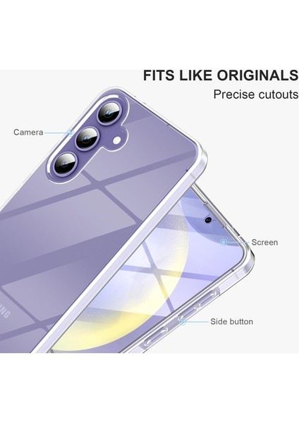 Samsung Galaxy S24 Kılıf 360 Şeffaf Ön Arka Korumalı Şeffaf Silikon