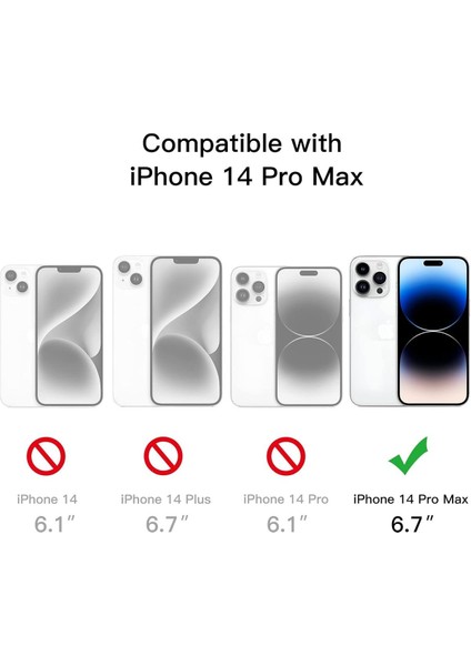 Apple iPhone 14 Pro Max Kılıf 360 Şeffaf Ön Arka Korumalı Şeffaf Silikon