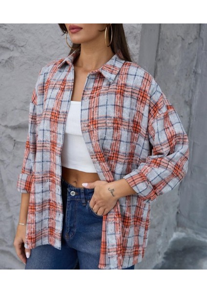 Kadın Ekose Desenli Oduncu Gömlek fiyatları