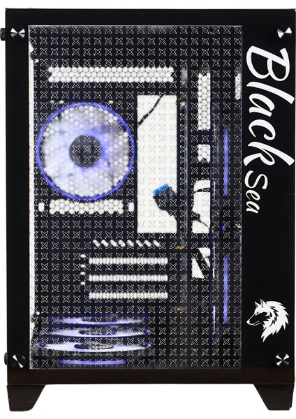 Black Sea 6 Rgb Fan Black Mesh Gamıng Kasa Power Yok