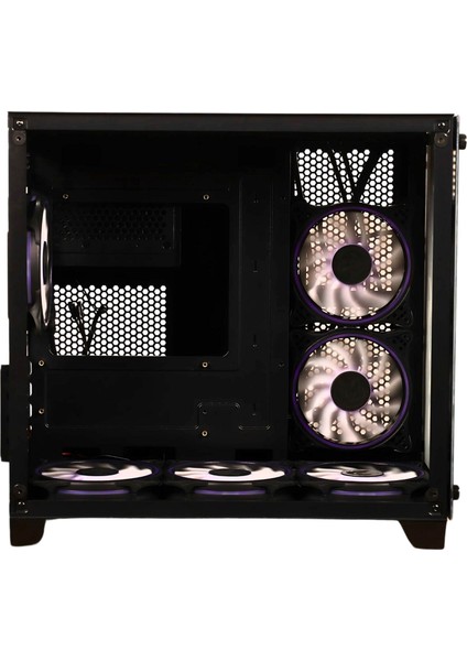 Black Sea 6 Rgb Fan Black Mesh Gamıng Kasa Power Yok