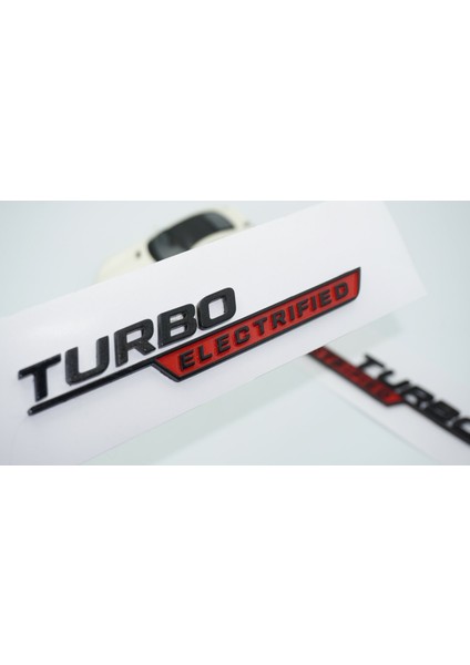 Benz Turbo Electrified Çamurluk Yanı Kırmızı Logo Amblem