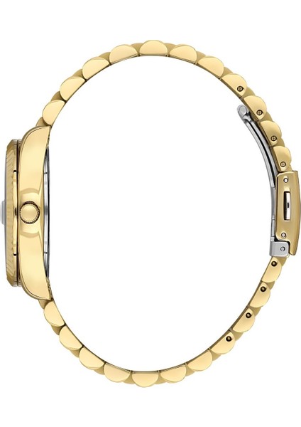 DK.1.10736.2 Altın Gold Çelik Kordonlu Minimal Şık Tasarım Takvimli Kadın Kol Saati fiyatları