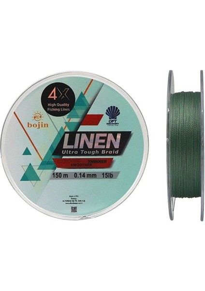 Dft Bojin 4x Linen Ip Misina 0.14 mm 150 M Yeşil modelleri
