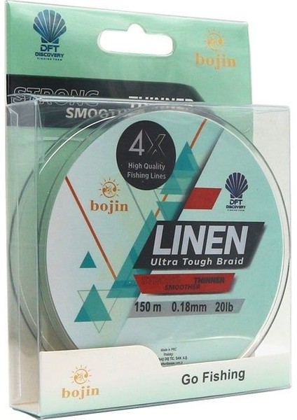 Dft Bojin 4x Linen Ip Misina 0.18 mm 150 M Yeşil fiyatları
