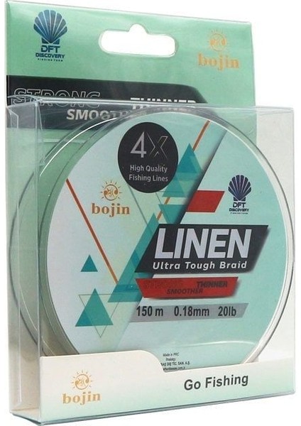 Dft Bojin 4x Linen Ip Misina 0.18 mm 150 M Yeşil indirimleri