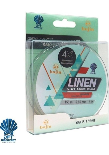 Dft Bojin 4x Linen Ip Misina 0.06 mm 150 M Yeşil fırsatları
