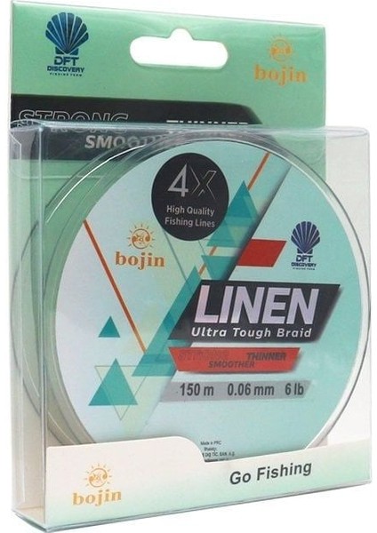 Dft Bojin 4x Linen Ip Misina 0.06 mm 150 M Yeşil indirimleri