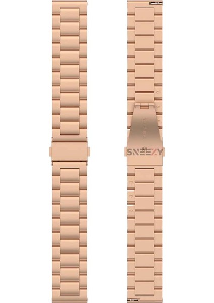 Xiaomi Redmi Watch 5 Active/Redmi 5 Lite Uyumlu Paslanmaz Döküm Çelik Metal Baklalı Kordon indirimleri