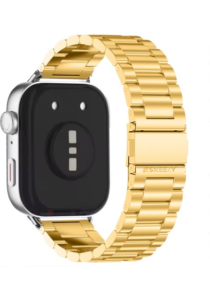 Xiaomi Redmi Watch 5 Active/Redmi 5 Lite Uyumlu Paslanmaz Döküm Çelik Metal Baklalı Kordon fiyatları