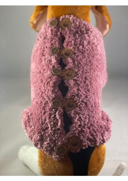 El Yapımı Köpek Kıyafet (Pembe Kazak)