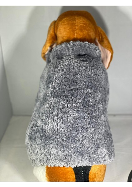 El Yapımı Köpek Kıyafet(Koyu Grı Kazak)