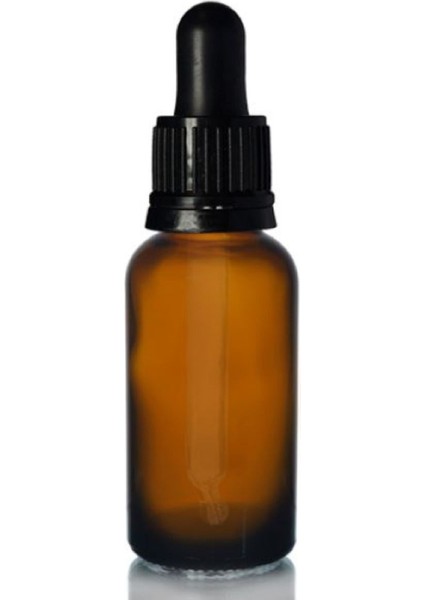 Amber Dropper Siyah Damlalık Kapaklı Cam Şişe 30 ml x 10 Adet