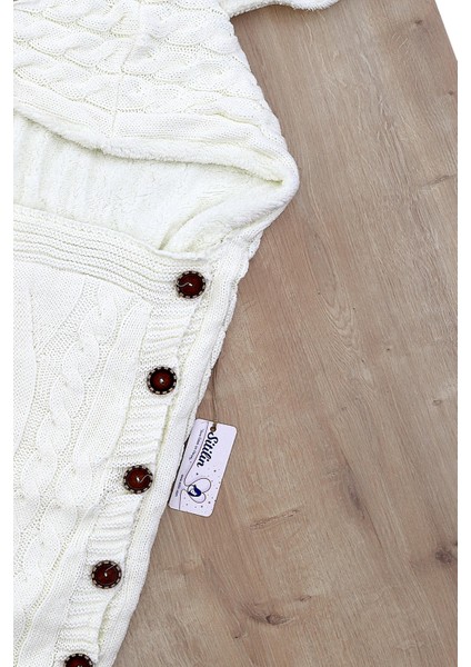 Kız Erkek Bebek Tavşan Düğmeli Krem Anakucağı Kundak STL6813 modelleri