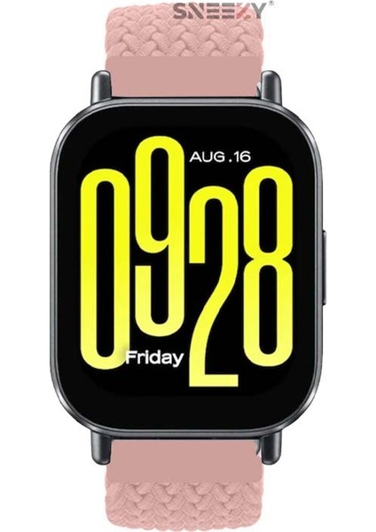 Xiaomi Redmi Watch 5 Active/Redmi 5 Lite Uyumlu Metal Klips Solo Fiberlink Örgü Kordon