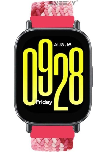 Xiaomi Redmi Watch 5 Active/Redmi 5 Lite Uyumlu Metal Klips Solo Fiberlink Örgü Kordon