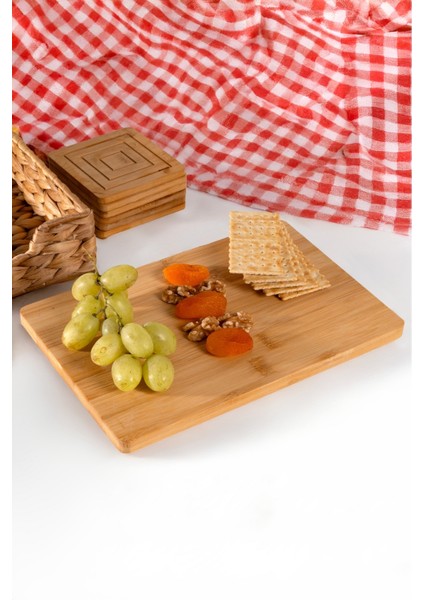 Mutfak Bambu Misket Ayaklı Kesme Sunum Tahtası Ahşap 27*18*3 cm fiyatları