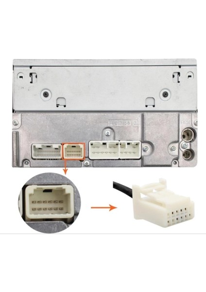 Toyota (Corolla 2005-2011 Model) Orjinal Teyp Dönüştürücü USB Aux Sd Adaptörü.