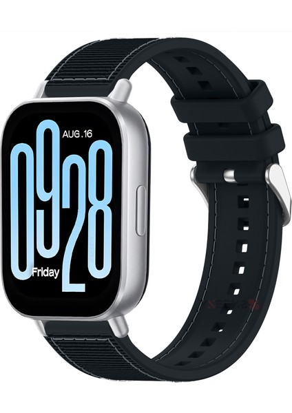 Redmi Watch 5 Active Redmi 5 Lite Uyumlu Kordon Dikiş Desenli Dokuma Silikon Kordon