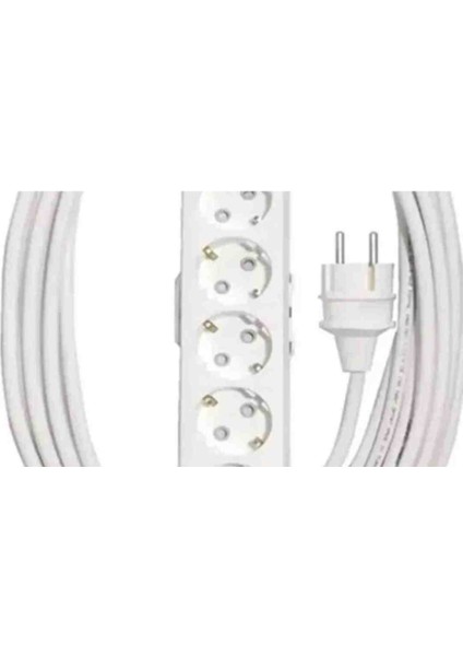 Multi-Let 5 - Li 1.5 Hes Kablo (1 Ile 10 Metre Arası) Topraklı Çocuk Korumalı Uzatma ( 3X1.5 Hes Kablo Tam Bakır) Ttr Kablo Tseli Ho5Vv-F