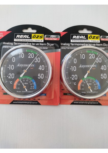 Derece Termometre Analog Isı ve Nem Ölçer