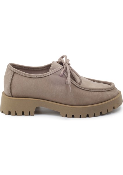 Vizon Nubuk Loafer Kadın Ayakkabı modelleri
