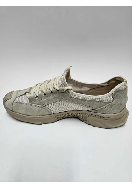 Hakiki Deri Bej Rengi Yazlık Bağcıklı Esnek Kauçuk Taban Erkek Ayakkabı C-82314702 modelleri