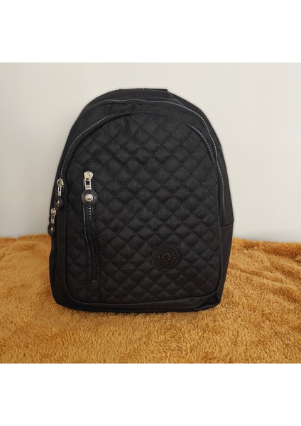 Şık ve Işlevsel Siyah Kapitone Desenli Sırt Çantası | Günlük Kullanım ve Seyahatler Için Mükemmel fiyatları