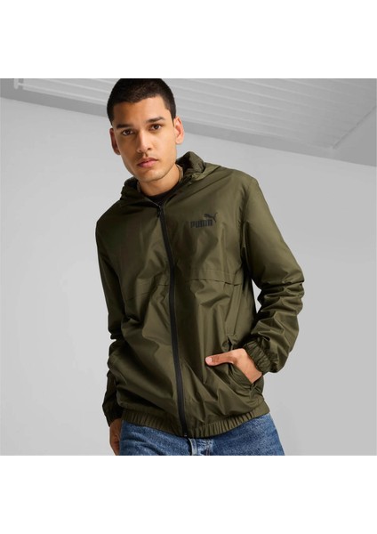 Erkek Yağmurluk&rüzgarlık Koyu Haki 847484-70 Puma Ess Solid Windbreaker