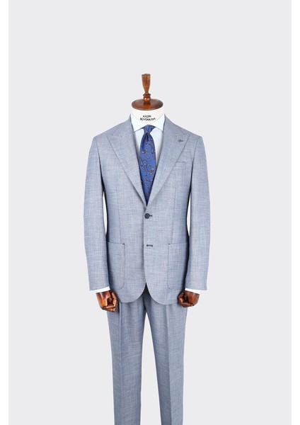 Kırlangıç Yaka Pileli Erkek Takım ELBISE-KAX1302S