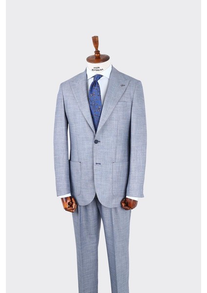 Kırlangıç Yaka Pileli Erkek Takım ELBISE-KAX1302S fiyatları