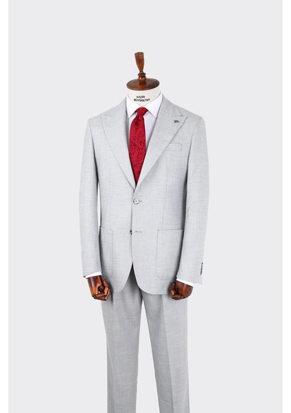 Kırlangıç Yaka Pileli Erkek Takım ELBISE-KAX1302S