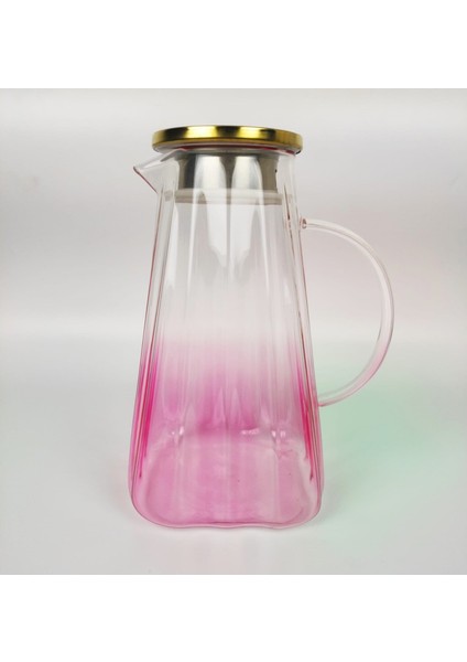 Pembe Gold Krom Metal Kapaklı Contalı Süzgeçli Borosilikat Sürahi – 1.8 Lt. fiyatları